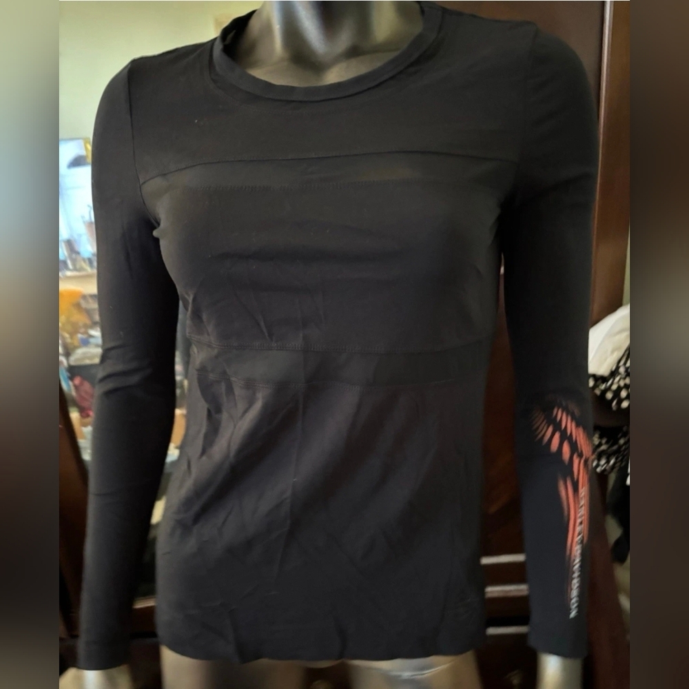 Harley Davidson Mesh Inserts Black Tee